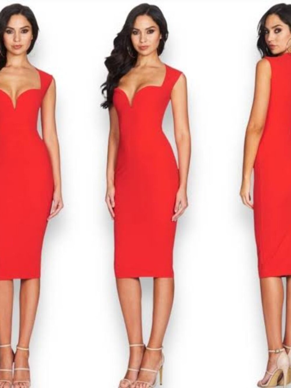Nookie Madonna Midi Dress in Cherry Size XS NWT